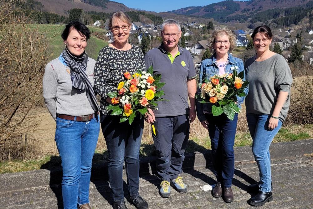 Von links: Claudia Butz, Monika van Dyck, Ulrich Middel, Karin Orth und Sabrina Koch